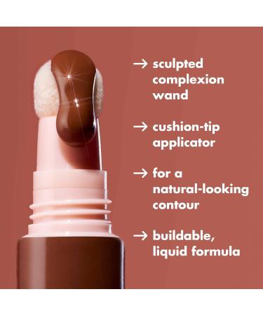 e.l.f. Halo Glow Contour Beauty Wand - Vegan & Cruelty-free Liquid Contour for Medium/Tan Skin - Buildable Formula for Naturally Sculpted Look - Buy Online on GoSupps.com