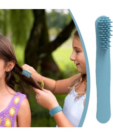 Ruwshuuk Scalp Massage Brush with Long Handle - Soft Silicone Scalp Massager for All Hair Types | Ideal for Men Women & Teens | Blue - Buy Online on GoSupps.com
