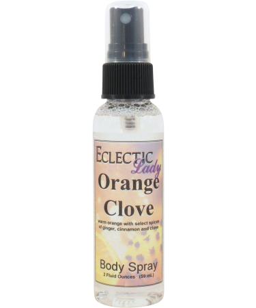 Orange Clove Body Spray 2 ounces Body Mist for Women with Clean Light & Gentle Fragrance Long Lasting Perfume with Comforting Scent for Men & Women Cologne with Soft Subtle Aroma For Daily Use 2 Fluid Ounces
