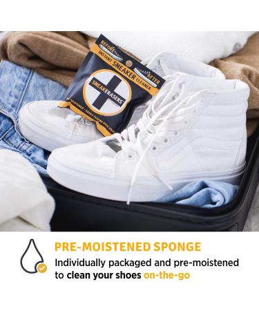SneakERASERS Instant Sole and Sneaker Cleaner - 3 Pack - Dual-Sided Sponge for Cleaning & Whitening Shoe Soles - Buy Online on GoSupps.com