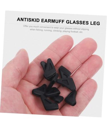 Uonlytech 30 PC Glasses Holder & Ear Protectors - Silicone Shell for Eyewear | Refillable Leather Diary | Black 3-Pack - Buy Online on GoSupps.com