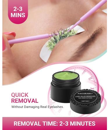 NAGARAKU Eyelash Extensions Glue Remover Cream - 12ml Mild & Non-Stimulating with Fruit Fragrance | Professional Adhesive Removal for Salons - Buy Online on GoSupps.com