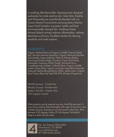 Buy OM4 Sensitive Step 2 Soothing Ocean Mineral Splash Aftershave + Toner - Ultra Calming & Hydrating International Shipping Available - Buy Online on GoSupps.com