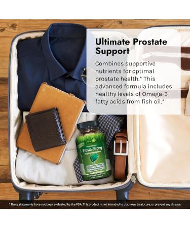 Irwin Naturals Prosta-Strong Liquid Softgels - Prostate Health Supplement with Saw Palmetto Lycopene & Pumpkin Seed Oil - Men's Prostate Support - 90 Liquid Softgels - Buy Online on GoSupps.com