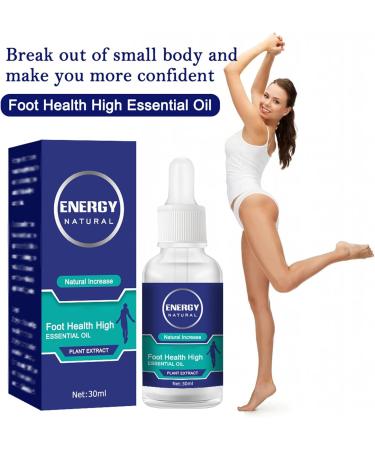 Huile d'augmentation de la hauteur | 30 ml d'huile naturelle lev e Maximisation de la cire d'altitude favorise la croissance osseuse huile pour augmenter la taille du corps atteindre votre - Buy Online on GoSupps.com