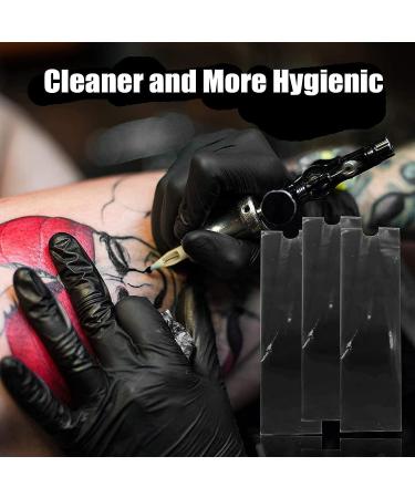 SOTICA Tattoo Pen Covers 200PCS - Waterproof Disposable Black Bags for Machine Pen - 200 Clear Sleeves Included - Buy Online on GoSupps.com