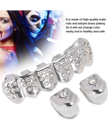 Gold Teeth Brace Unique Teeth Brace for Upper Teeth Concerts Hip Hop Fashion Shows Lower Teeth(Silver) - Buy Online on GoSupps.com