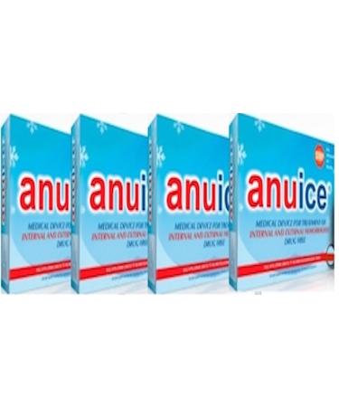 ANUICE - Goodbye Hemorrhoids with Anuice - Medical Device to Treat Internal and External Hemorrhoids Without The Dramatic Effects of Surgery. Pack of 4