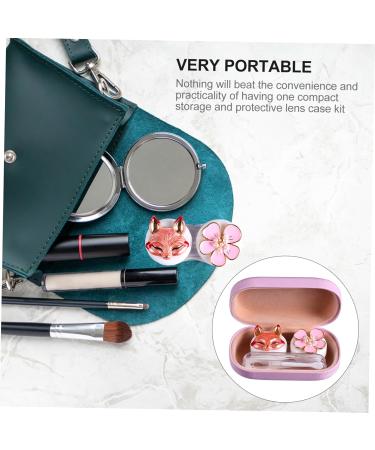 Solustre Colored Contact Lenses Travel Set - Pink Lens Container & Eye Protection Kit - Buy Online on GoSupps.com