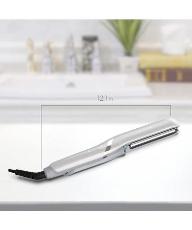 Remington PROLUXE HydraCare 1 Flat Iron - High Heat Hair Straightener with Floating Plates Pearl White/Gray - International Shipping Available - Buy Online on GoSupps.com