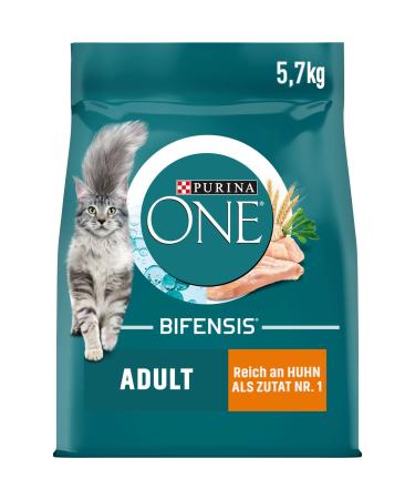 PURINA ONE BIFENSIS Adult dry cat food rich in chicken 1 pack (1 x 5.7kg) new version