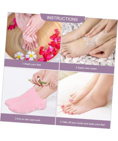 Healeved 1 Pair Gel Socks Lotion Socks Heel Moisturizing Foot Cover Dry Foot Moisturizing Cover Women Moisturizing Gels Sock Women Socks Women's Cosmetic Pink Outer Cotton Yarn Adult Socks - Buy Online on GoSupps.com