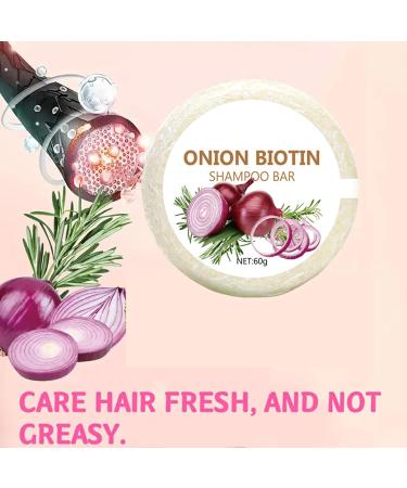 Shampoing Oignon 60g Onion Biotin Shampoo Bar Shampoing Oignon Rouge Mousse Douce Contr le Frisottis Conditionneur Purifiant Nourrissant Adultes Hommes Femmes Adolescents (1pc) - Buy Online on GoSupps.com