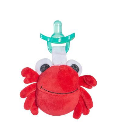 Libniccy Baby Pacifiers Crab Pacifier Holder Newborn Pacifiers with Stuffed Animal Baby Binkies Infant Pacifier Red General C-03 0 General Crab