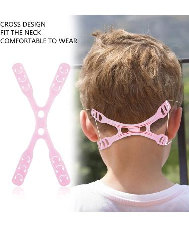 Adjustable Mask Extender Strap - Relieve Ear Pain & Pressure - Anti-Drop Lanyard - Face Mask Holder Hook - Transparent White/Blue/Pink/Black - Buy Online on GoSupps.com