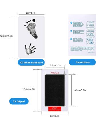 Baby Handprint & Footprint Set | 2 PCS Baby Impression Kit | Newborn & Pet Paw Print Gift - Buy Online on GoSupps.com