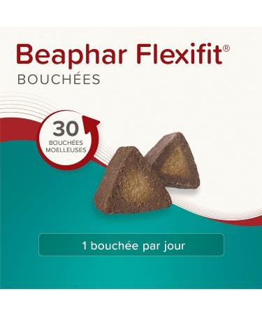 BEAPHAR Flexifit Joint Chews for Dogs Contains vitamins glucosamine essential fatty acids and collagen Provides joint support Highly palatable Level 3 175g - Buy Online on GoSupps.com