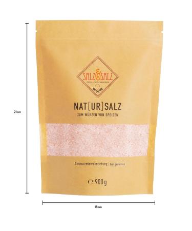 Premium Himalayan Salt - Coarse & Fine 400g & 900g | Natural Rock Salt from Pakistan - Additive-Free Pink Crystal Salt for Mills & Connoisseurs - Buy Online on GoSupps.com