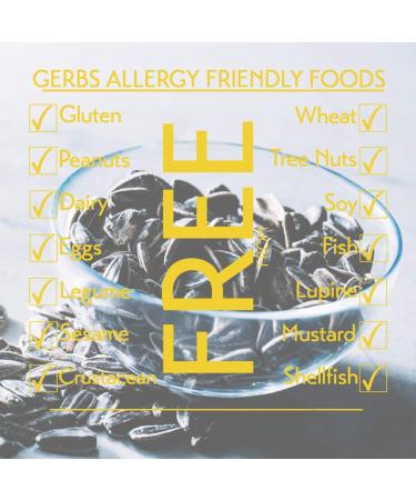 GERBS Unsalted Roasted Whole Sunflower Seed In Shell 1 lb - Top 14 Allergy Free Foods | Healthy Superfood Snack - Non GMO, Dry Roast, Gluten Free, Peanut Free, Vegan, Keto, Kosher - Resealable Bag - Buy Online on GoSupps.com