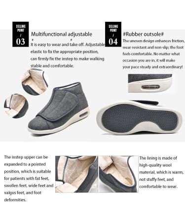 TDHLW Diabetic Shoes - Lightweight Breathable Walking Sneakers for Women Men with Swollen Feet - Adjustable Closure - Black - Buy Online on GoSupps.com