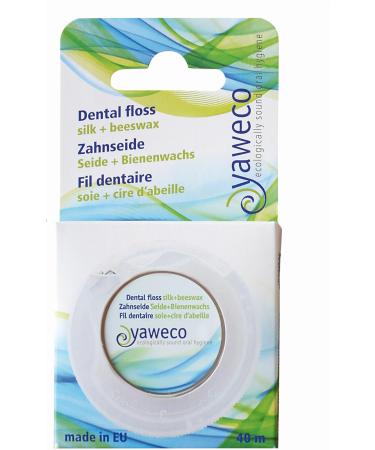 Yaweco dental floss made of pure silk with beeswax (2 x 1 piece) 2 pieces (1 pack)