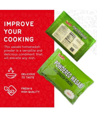 Shirakiku Japanese Wasabi Powder 2.2 lb - Kosher Certified for Authentic Asian Cuisine - Buy Online on GoSupps.com