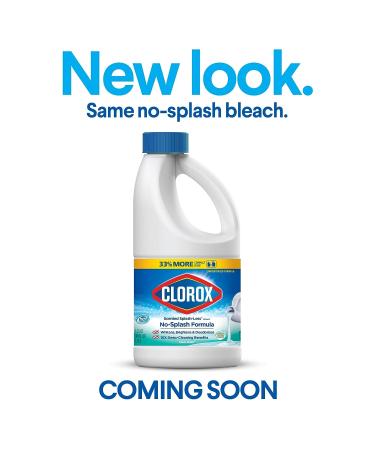 Clorox Splash-Less Bleach Clean Linen 40oz - Powerful Stain Remover with Splatter-Free Pour, Package Varies - Buy Online on GoSupps.com