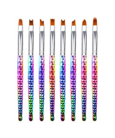 Nail art for women 8 pieces/set nail art pens precise position exquisite processing DIY-UV-gel painting acrylic liner brush set for salon-nails