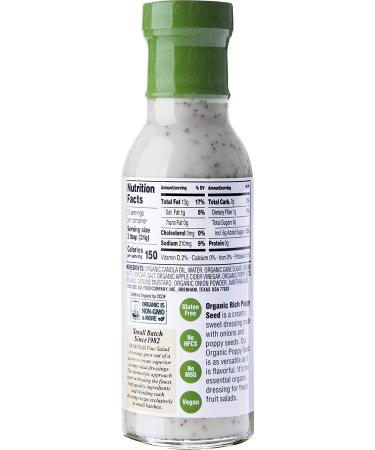 Buy Briannas Organic Rich Poppy Seed Dressing 10 fl oz - Premium Flavor - Buy Online on GoSupps.com