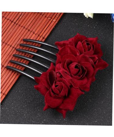 Housoutil 1pc Combs for Women Hair Accessories for Women Wedding Pearl Hair Barrettes Bridal Hair Clip Barrettes for Women Flower Hair Accessories Roses Miss Hair Comb - Buy Online on GoSupps.com