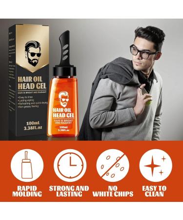 2 in 1 Hair Wax Gel With Comb Men Hair Setting Gel with Dip Comb Long Lasting Lightweight Hair Styling Gel for Men (1PC) - Buy Online on GoSupps.com