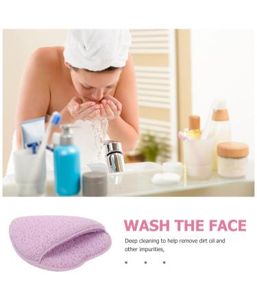 Baluue Heart-Shaped Compressed Facial Sponge - Reusable Exfoliating Face Scrubber & Makeup Remover in Purple | Ideal for Spa & Facial Cleansing - Buy Online on GoSupps.com