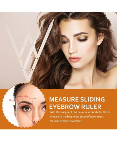 R gle Sourcils Acier Inoxydable R gle du Outil de Mesure pour Dessiner les Sourcils Argent - Buy Online on GoSupps.com