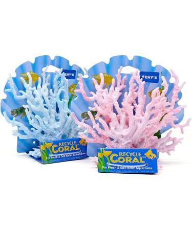 Inheming 2-Piece Artificial Coral Decoration for Aquariums - Realistic Fish Tank Accessories & Underwater Landscape Decor - Buy Online on GoSupps.com