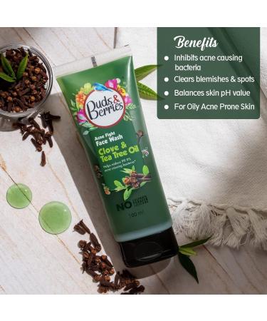 Clove & Tea Tree Oil Acne Face Wash | Blemish Control pH Balanced No Sulphate 100ml - Buy Online on GoSupps.com