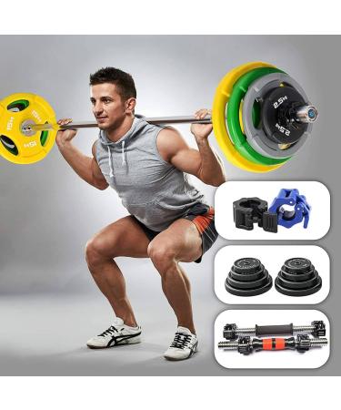 Buy Elegance-go Dumbbell Closures - 4 Quick Lock Barbell Clamps (25mm) for All Workouts - Blue & Black - Buy Online on GoSupps.com