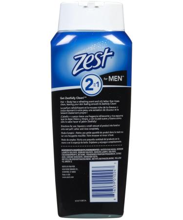 Zest 2 in 1 Hair & Body Wash for Men - 18 oz | Refreshing Clean & Hydration | Buy Internationally - Buy Online on GoSupps.com