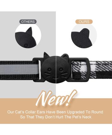 Extodry 6 Pack Plaid Cat Collars with Bells - Breakaway Kitten Collar | Adjustable 7-12in Cute Kitty Collar for Girl Boy Cats - Buy Online on GoSupps.com