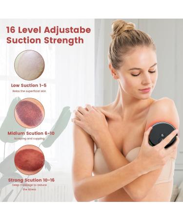Dyroe Electric Infrared Cupping Massager - Intelligent 16 Gears 3 Modes Remote Control for Pain Relief & Detoxification | Smart Gua Sha Cupper - Buy Online on GoSupps.com