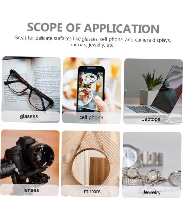 9 Pcs Large Eyeglasses Cleaning Cloths - Premium Lens Wipes for Optimal Clarity & Care | International Shipping Available - Buy Online on GoSupps.com