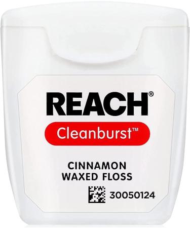 REACH Cleanburst Waxed Floss Cinnamon - 55 Yards (Pack of 12) | International Shipping Available - Buy Online on GoSupps.com
