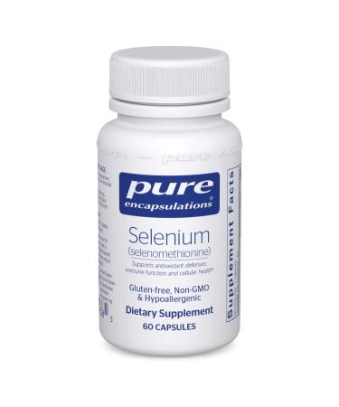 Pure Encapsulations Selenium (Selenomethionine) | Antioxidant Supplement for Immune System, Prostate, Collagen and Thyroid Support* | 60 Capsules 60 Count (Pack of 1)