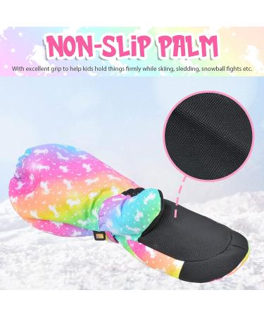 PAMAID Kids Ski Mittens - Waterproof Winter Gloves for Girls 3-8 Years - Buy Online on GoSupps.com
