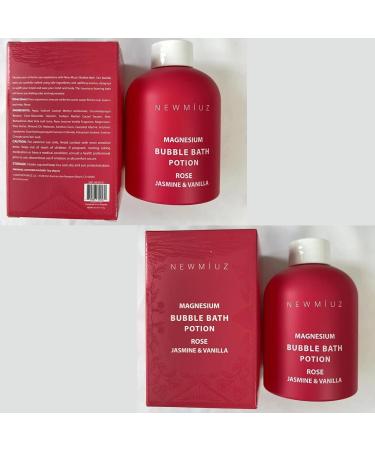 Luxury Magnesium Bubble Bath - Rose Jasmine Vanilla | Long-Lasting Epsom Salt Relaxation & Stress Relief | Spa Gift for Women | Ideal for Birthdays & Christmas - Buy Online on GoSupps.com