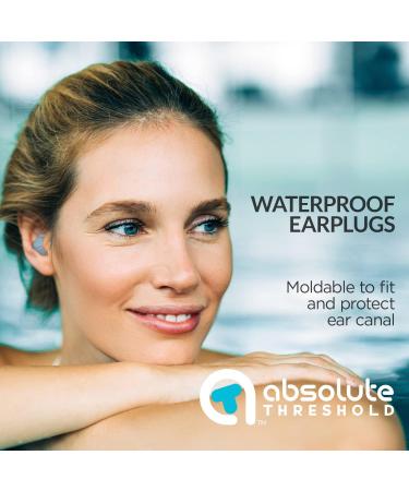Silicone Earplugs for Sleeping, Travel & Working - Waterproof, Moldable, Noise Reduction - 2 Pairs with Travel Cases - White (4 Count) - Buy Online on GoSupps.com