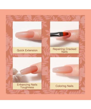 Buy Rosalind Poly Nail Gel 60ml - Acrylic Gel for Nail Extensions UV/LED Polish for Manicure & Repair | Blush Color - Buy Online on GoSupps.com