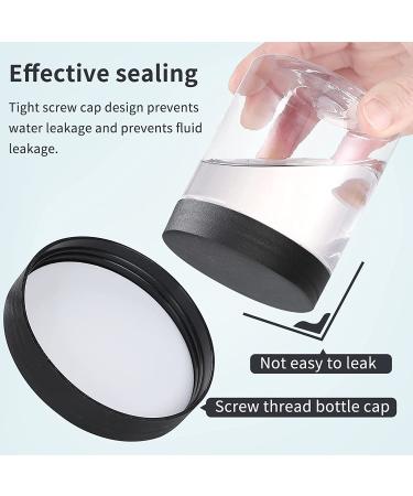 36PCS 8OZ Plastic Jars with Screw On Lids - Refillable Round Containers for Cosmetics, Food, and Slime (Clear & Black) - Buy Online on GoSupps.com