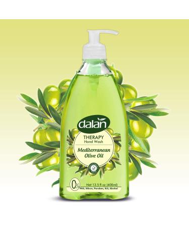 Dalan Therapy Mediterranean Olive Oil Hand Soap - 13.5 Fl Oz - Pack of 3 - Ultra Moisturizing for Normal and Dry Hands - Buy Online on GoSupps.com