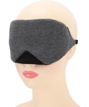 Adjustable Cotton Eye Cover for Sleeping | Light Blocking Eyeshade | Comfortable Travel Eye Mask (Black - Buy Online on GoSupps.com