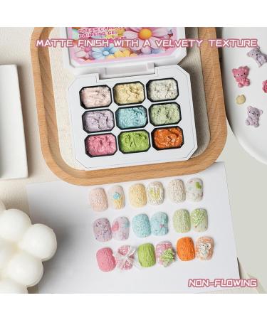  Wuyooprt Solid Nail Gel - 9 Color Gel Nail Polish for Manicures - Glue-on Nail Polish with French Tips for Home Manicures Extensions for Women Girls and Bridal Makeup - Buy Online on GoSupps.com